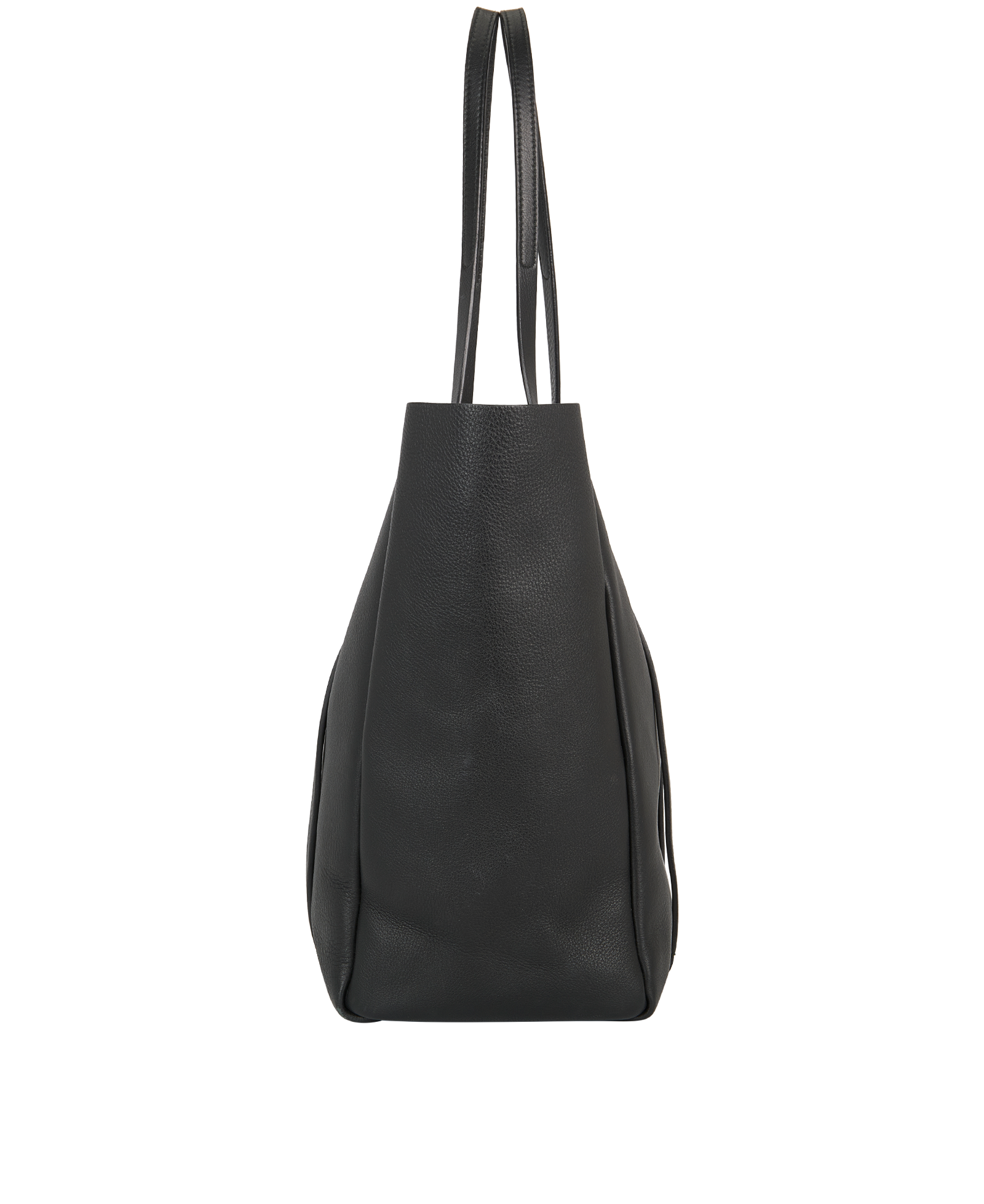 Everyday Tote, &pound;395, Handbags, Black, Leather, Side view